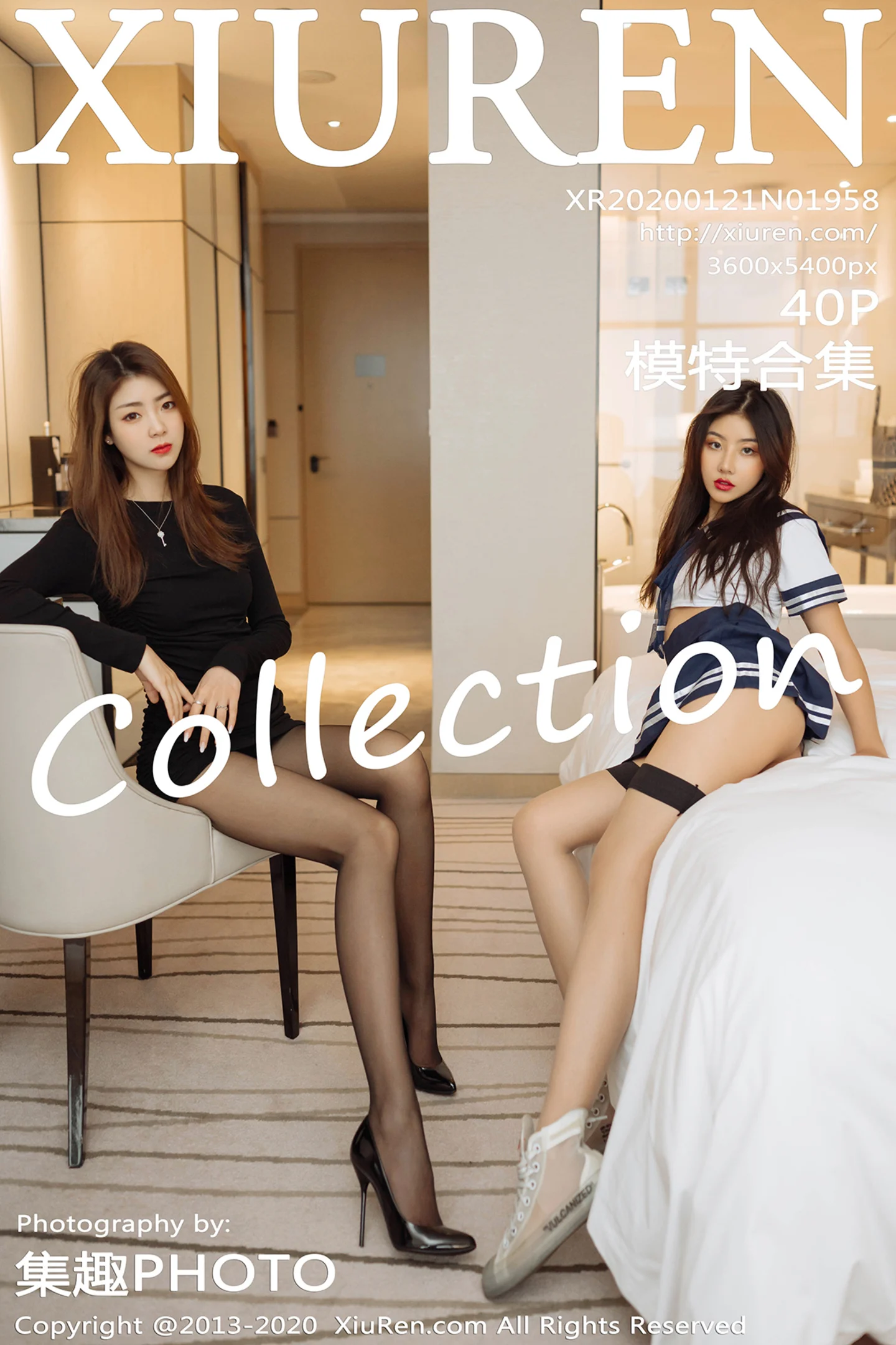 [XiuRen秀人网] VOL.1958 最新模特合集嫩模可乐Vicky老师与学生主题丝袜美腿诱惑写真40P-秀人网官方网站